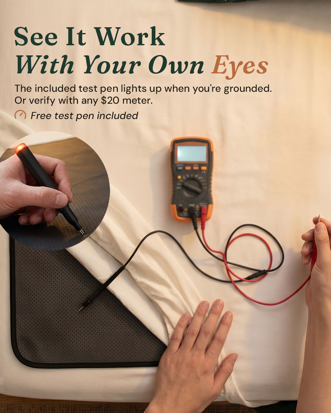 Ohm Standard™ Grounding Mattress Cover