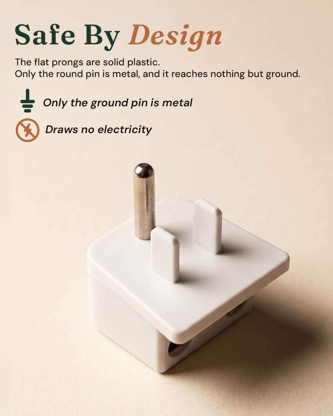 Ohm Standard™ Dual-Port Grounding Adapter